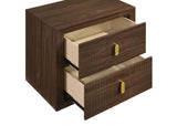 Etienne 2-drawer Nightstand Bedside Table Walnut | Brown | Walnut | 225122