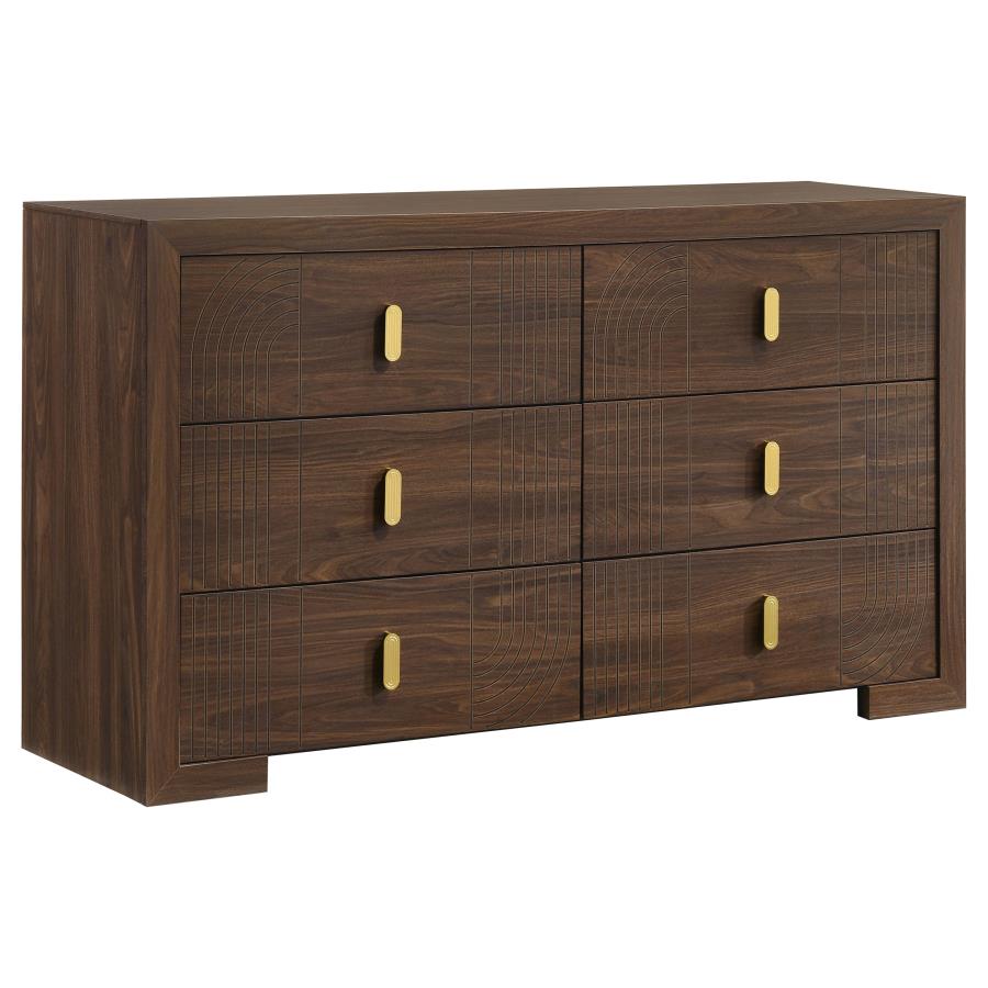 Etienne 6-drawer Bedroom Dresser Walnut | Brown | Walnut | 225123