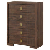 Etienne 5-drawer Bedroom Chest of Drawers Walnut | Brown | Walnut | 225125