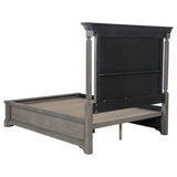 Cresswell California King Storage Platform Bed Weathered Taupe | California King | Beige | Weathered Taupe / Weathered Tan | 225140KW