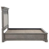 Cresswell Queen Upholstered Storage Platform Bed Weathered Taupe | Queen | Beige | Weathered Taupe / Weathered Tan | 225140Q