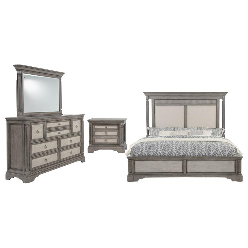 Cresswell 4-piece Bedroom Set Weathered Taupe