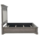 Cresswell Queen Upholstered Panel Bed Weathered Taupe | Queen | Beige | Weathered Taupe / Weathered Tan | 225141Q
