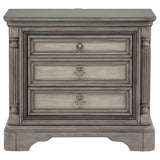 Cresswell 3-drawer Nightstand Bedside Table Weathered Taupe | Grey | Weathered Taupe / Weathered Tan | 225142