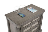 Cresswell 3-drawer Nightstand Bedside Table Weathered Taupe | Grey | Weathered Taupe / Weathered Tan | 225142