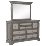 Cresswell 8-drawer Dresser with Mirror Weathered Taupe | Brown | Weathered Taupe / Weathered Tan | 225143M