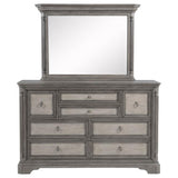 Cresswell 8-drawer Dresser with Mirror Weathered Taupe | Brown | Weathered Taupe / Weathered Tan | 225143M