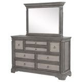 Cresswell 8-drawer Dresser with Mirror Weathered Taupe | Brown | Weathered Taupe / Weathered Tan | 225143M