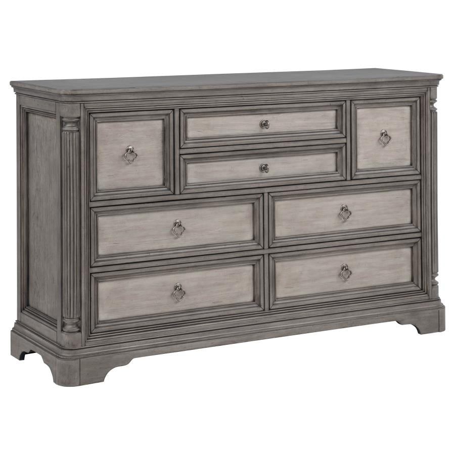 Cresswell 8-drawer Bedroom Dresser Weathered Taupe | Brown | Weathered Taupe / Weathered Tan | 225143