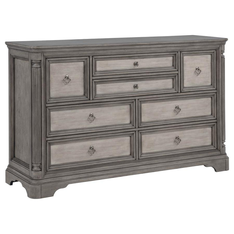 Cresswell 8-drawer Bedroom Dresser Weathered Taupe