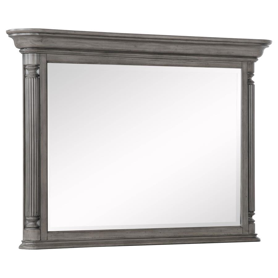 Cresswell Rectangular Dresser Mirror Weathered Taupe | Brown | Weathered Taupe | 225144