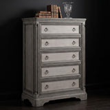 Cresswell 5-drawer Chest of Drawers Weathered Taupe | Grey | Weathered Taupe / Weathered Tan | 225145