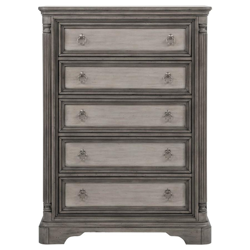 Cresswell 5-drawer Chest of Drawers Weathered Taupe