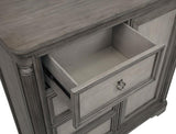 Cresswell 4-drawer Door Chest with Hidden Storage Weathered Taupe | Grey | Weathered Taupe / Weathered Tan | 225147