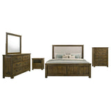 Doherty 5-piece Eastern King Bedroom Set Rustic Brown | Brown | Rustic Golden Brown / Light Brown | 225161KE-S5