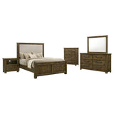 Doherty 5-piece California King Bedroom Set Rustic Brown | Brown | Rustic Golden Brown / Light Brown | 225161KW-S5