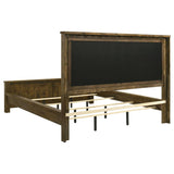 Doherty California King Linen Panel Bed Rustic Brown | California King | Brown | Rustic Golden Brown / Light Brown | 225161KW