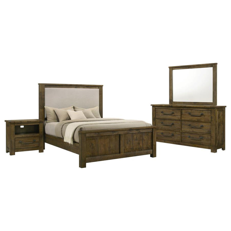 Doherty 4-piece Queen Bedroom Set Rustic Brown