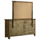 Doherty 6-drawer Dresser with Mirror Rustic Brown | Brown | Rustic Golden Brown | 225163M