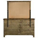 Doherty 6-drawer Dresser with Mirror Rustic Brown | Brown | Rustic Golden Brown | 225163M