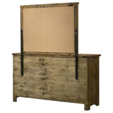 Doherty 6-drawer Dresser with Mirror Rustic Brown | Brown | Rustic Golden Brown | 225163M