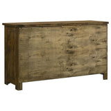 Doherty 6-drawer Bedroom Dresser Rustic Brown | Brown | Rustic Golden Brown | 225163