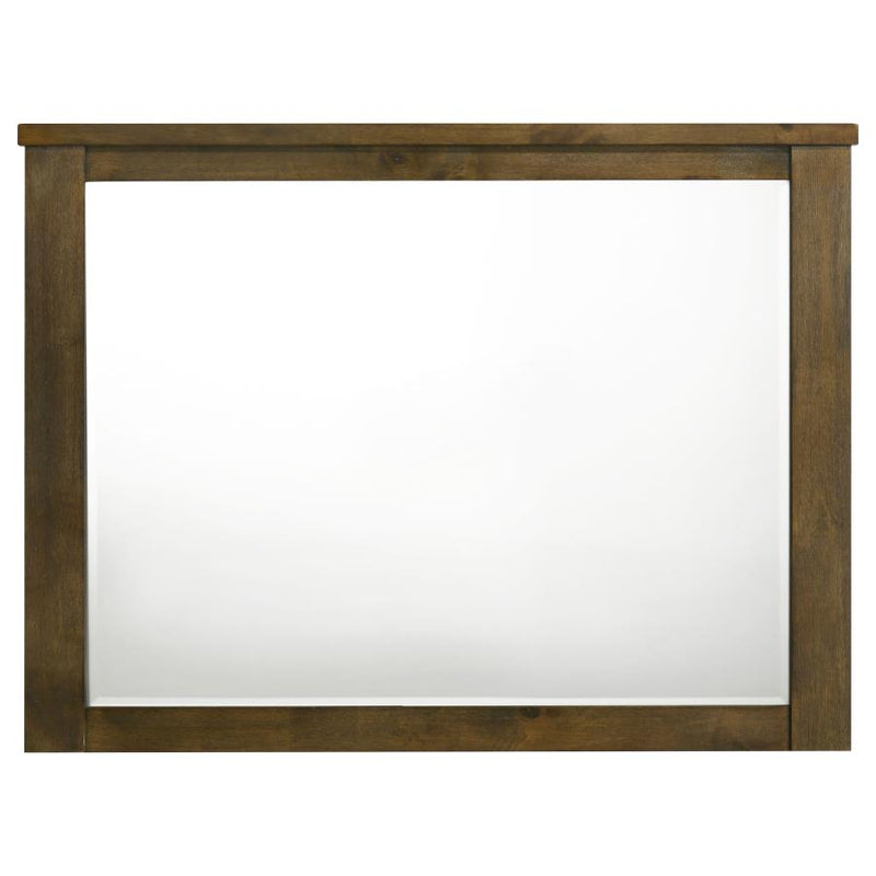 Doherty Rectangular Dresser Mirror Rustic Brown