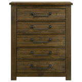 Doherty 5-drawer Chest of Drawers Rustic Brown | Brown | Rustic Golden Brown | 225165