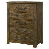 Doherty 5-drawer Chest of Drawers Rustic Brown | Brown | Rustic Golden Brown | 225165