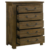 Doherty 5-drawer Chest of Drawers Rustic Brown | Brown | Rustic Golden Brown | 225165