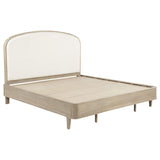 Lucaire Eastern King Upholstered Panel Bed Sandstone | Beige | Sandstone / Cream | 225181KE