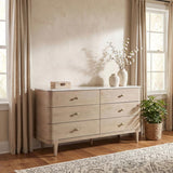 Lucaire 6-drawer Dresser Cabinet Sandstone | Beige | Sandstone | 225183