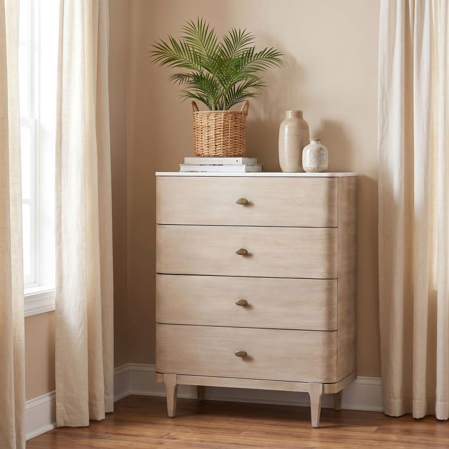 Lucaire 5-drawer Chest of Drawers Sandstone | Beige | Sandstone | 225185