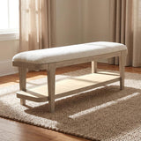 Lucaire Upholstered Bedroom Bench Sandstone | Ivory | Sandstone | 225186