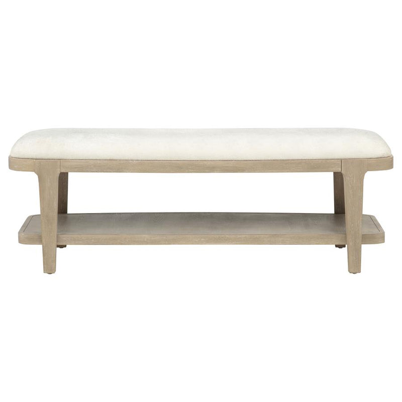 Lucaire Upholstered Bedroom Bench Sandstone
