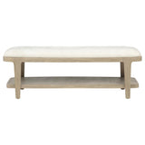 Lucaire Upholstered Bedroom Bench Sandstone | Ivory | Sandstone | 225186