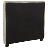 Chloe Upholstered Full Panel Headboard Oatmeal | Full | Beige | Oatmeal | 300007FB1