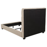 Chloe Upholstered Full Panel Bed Oatmeal | Full | Beige | Oatmeal | 300007F