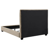 Chloe Upholstered Queen Panel Bed Oatmeal | Beige | Oatmeal | 300007Q