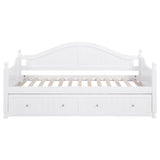 Julie Ann Wood Twin Daybed with Trundle White | Twin | White | 300053