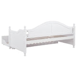 Julie Ann Wood Twin Daybed with Trundle White | Twin | White | 300053