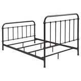 Livingston Metal Full Open Frame Bed Dark Bronze | Brown | Dark Bronze | 300399F