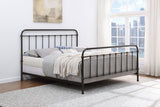 Livingston Metal Eastern King Open Frame Bed Dark Bronze | Brown | Dark Bronze | 300399KE