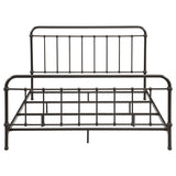 Livingston Metal Eastern King Open Frame Bed Dark Bronze | Brown | Dark Bronze | 300399KE