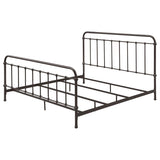 Livingston Metal Eastern King Open Frame Bed Dark Bronze | Brown | Dark Bronze | 300399KE