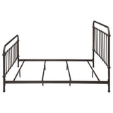 Livingston Metal Eastern King Open Frame Bed Dark Bronze | Brown | Dark Bronze | 300399KE