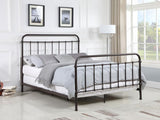 Livingston Metal Queen Open Frame Bed Dark Bronze | Brown | Dark Bronze | 300399Q