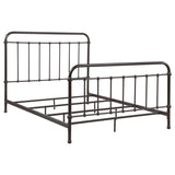Livingston Metal Queen Open Frame Bed Dark Bronze | Brown | Dark Bronze | 300399Q