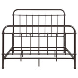 Livingston Metal Queen Open Frame Bed Dark Bronze | Brown | Dark Bronze | 300399Q