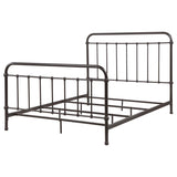 Livingston Metal Queen Open Frame Bed Dark Bronze | Brown | Dark Bronze | 300399Q